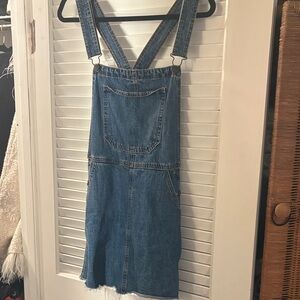 Bershka Blue Denim Overalls
